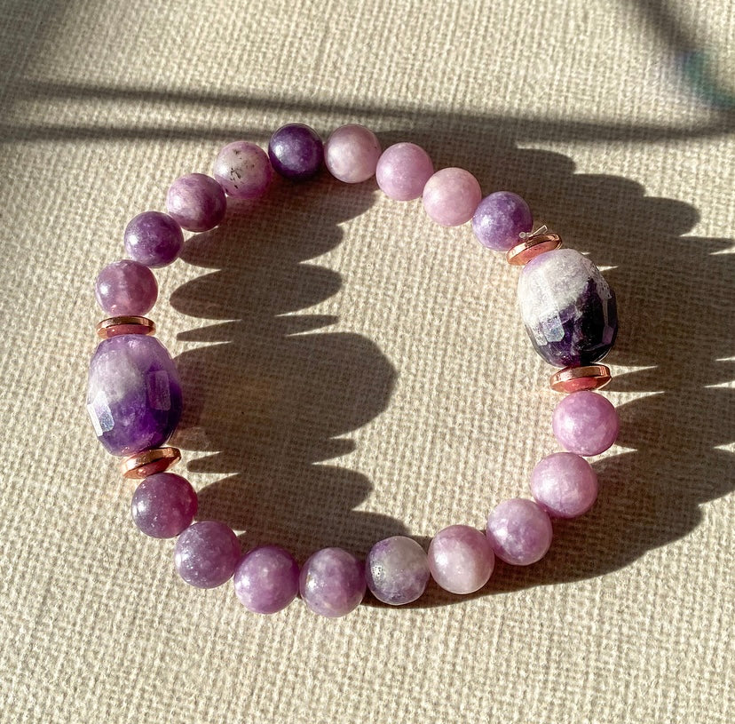 Creative Expression Set | AMETHYST, KUNZITE, ROSE HEMATITE