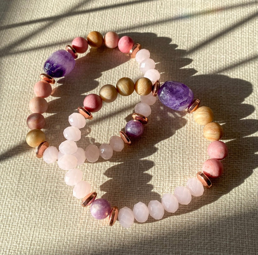 Worthiness & Self Esteem | RHODOCHROSITE, AMETHYST