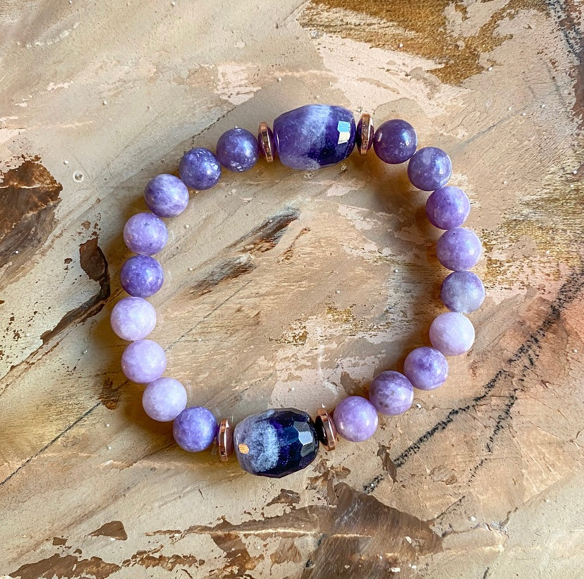 Creative Expression Set | AMETHYST, KUNZITE, ROSE HEMATITE