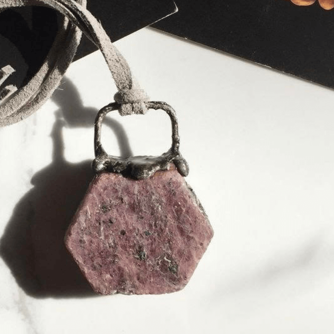 Raw Ruby Pendant