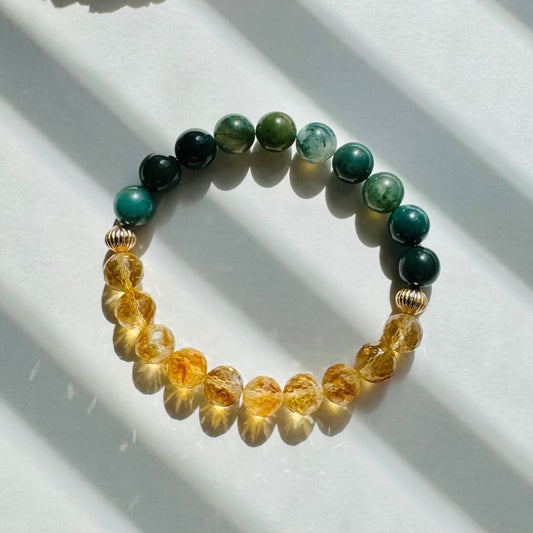 Wealth & Prosperity | CITRINE & MOSS AGATE