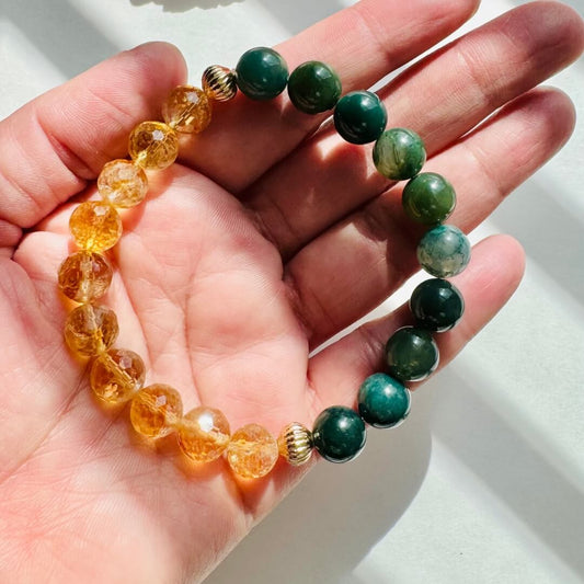 Wealth & Prosperity | CITRINE & MOSS AGATE