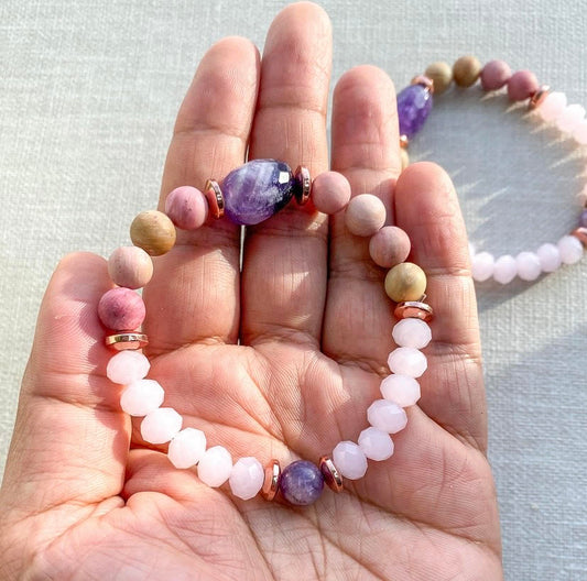 Worthiness & Self Esteem | RHODOCHROSITE, AMETHYST
