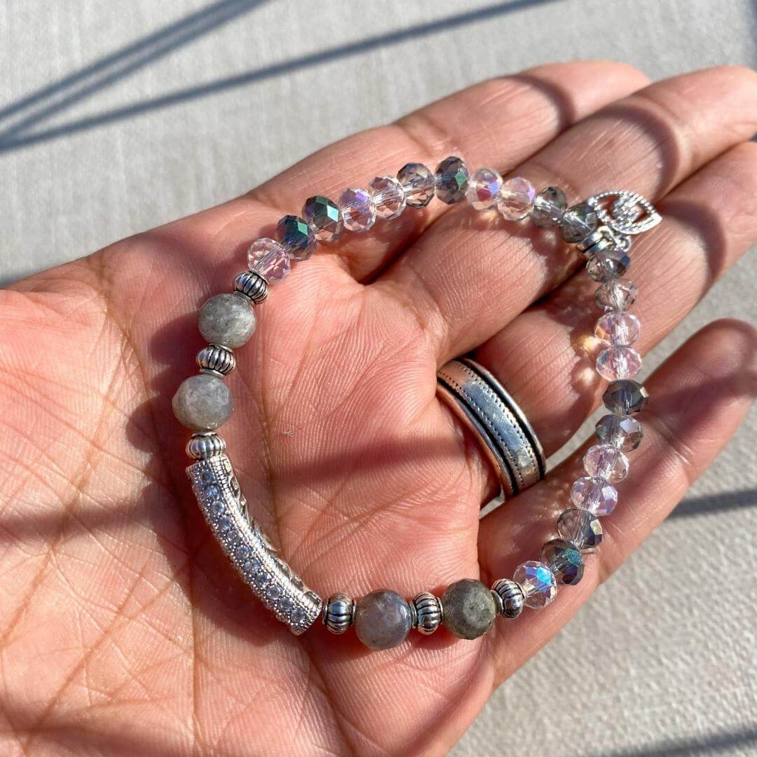 Deflection & Protection (Stack of 3)| LABRADORITE, MOONSTONE, QUARTZ
