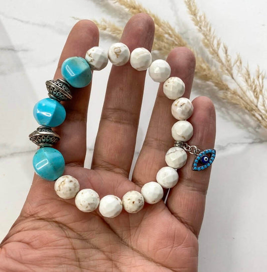 Comfort & Protection | TURQUOISE, WHITE BUFFALO STONE