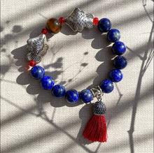 Load image into Gallery viewer, Good Fortune &amp; Protection | LAPIS LAZULI &amp; TIGER&#39;S EYE
