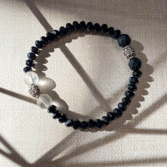 Self Control & Steadfastness (Stack of 3)| ONYX, LABRADORITE, QUARTZ, HEMATITE